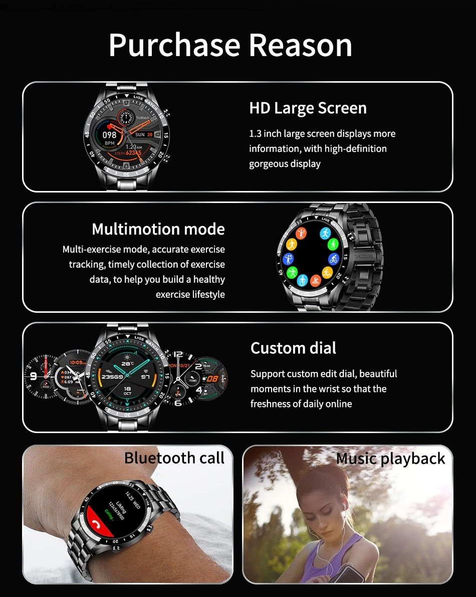 Smartwatch Premium Lige com chamadas bluetooth NOVO
