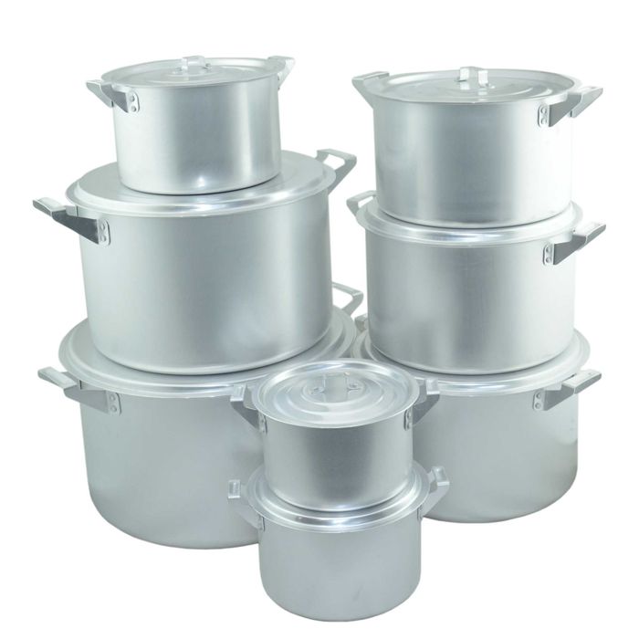 Набор алюминиевых кастрюль 3 шт 2;3;4 л и 8 шт 2;3;4;6;8;11;14;20 л