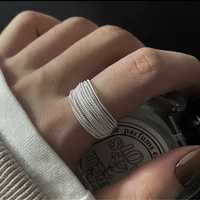 Регулируемое женское кольцо из стерлингового серебра 925 пробы