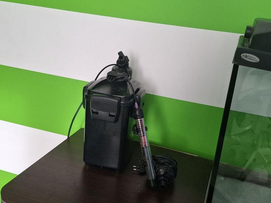 Akwarium ok. 60l z filtrem i grzałką