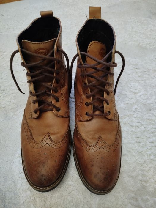 Base London skórzane botki męskie rozm.44