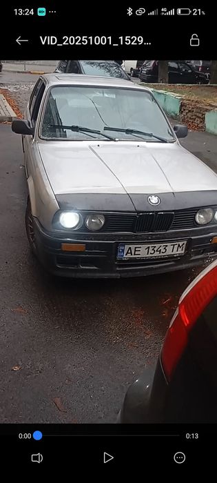 Обменяю BMW E 30,треба стартер с трлкоча заводиться,Газ-Бензин, 1.6 да