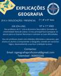 Explicações de Geografia
