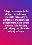 meble do sklepu odzieżowego itp.