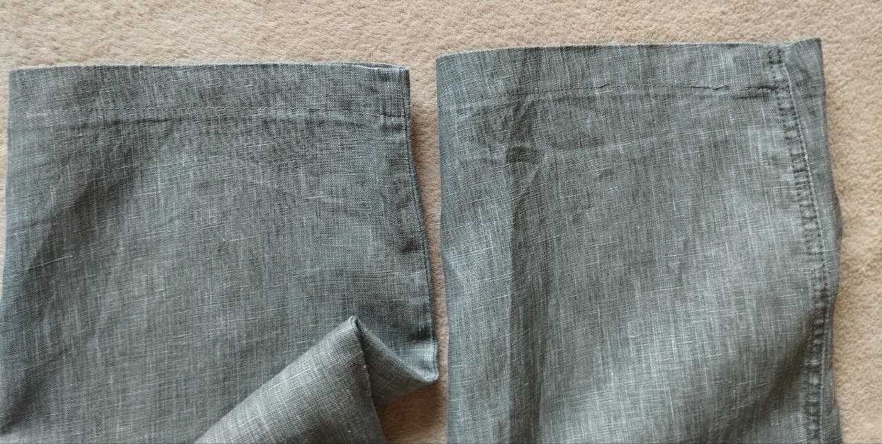Льняные брюки свободного кроя Zara, р.40/48 рост ≈170-172