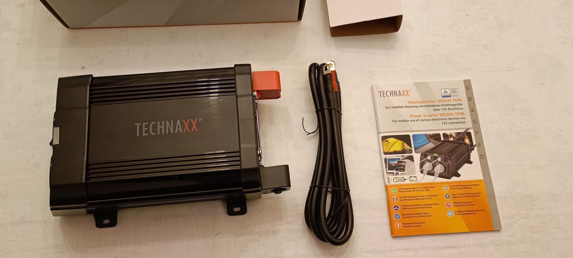 Немецкий Преобразователь напряжения  (TECHNAXX 1200 ватт - 2400ватт)