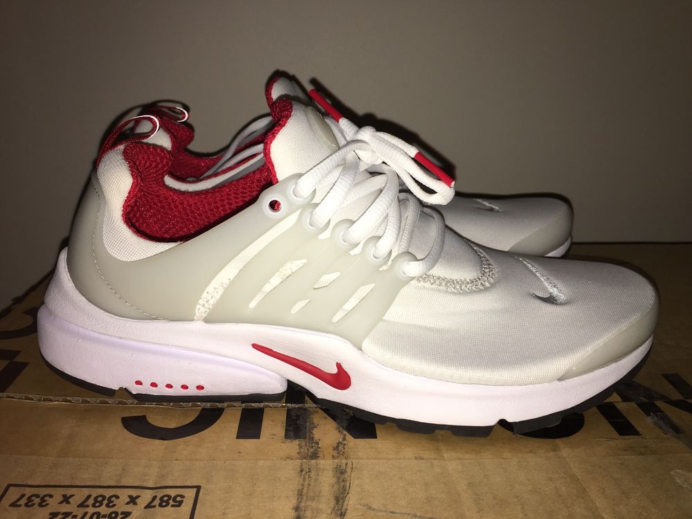 Nike Air Presto "White/University Red" 41 nowe białe LIKWIDACJA