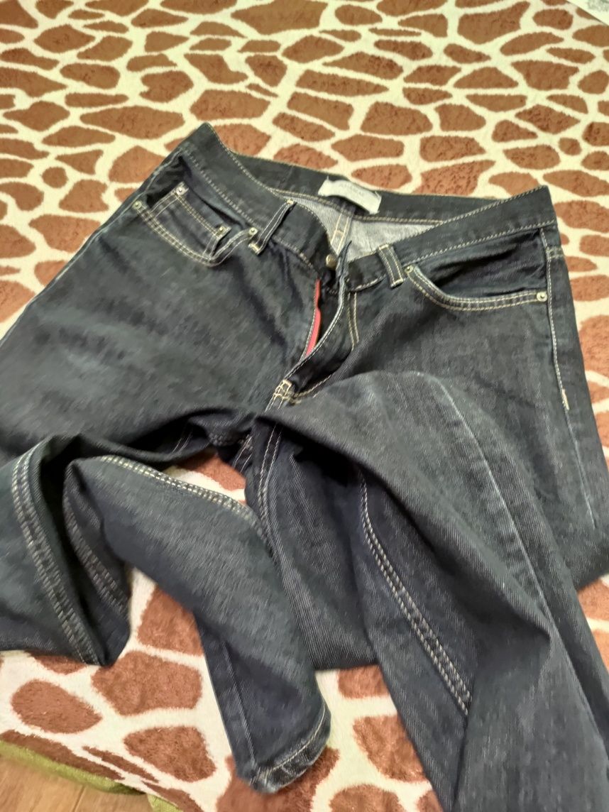 Мужские джинсы Pull&Baef темно синие. Размер 42