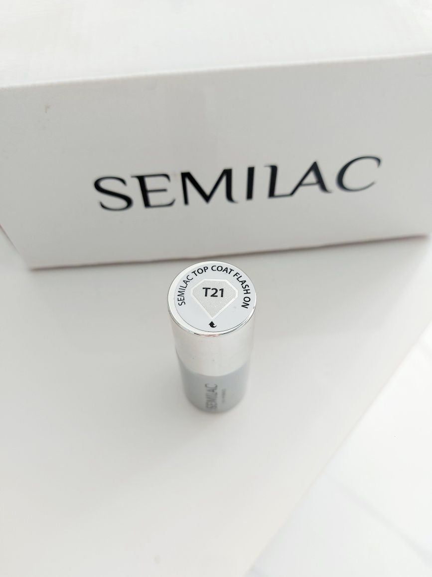 Semilac TOP T21  Coat flash on gel UV hybrydowy