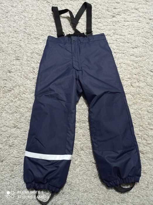 Новые зимние штаны полукомбинезон hnm р 5-6 лет