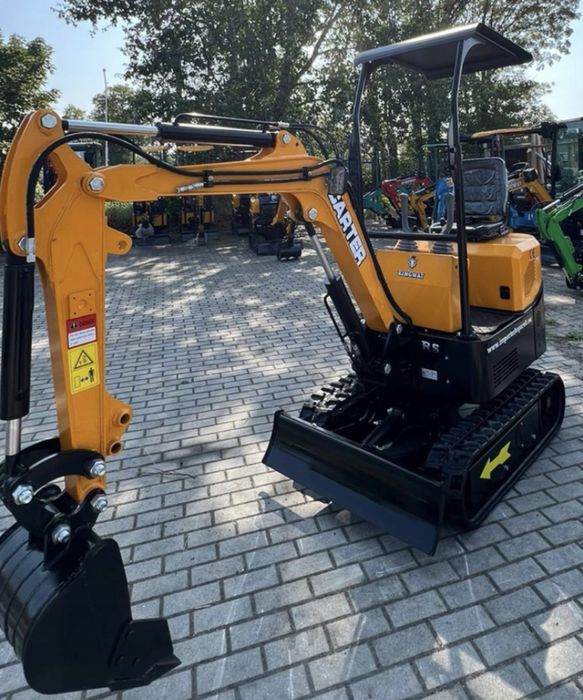 NOWA MiniKoparka 1000kg CARTER CT10 Ramię SKRĘTNE Stick Steer 3 łyżki