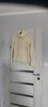 Golf gruby sweter  S M kremowy vintage