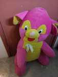 Peluche cor de rosa