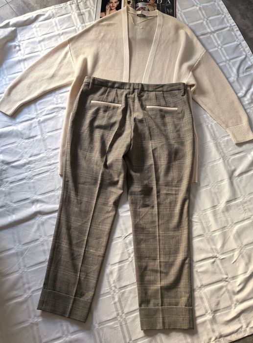 Spodnie Damskie W Kratę Cinique r. 42/44