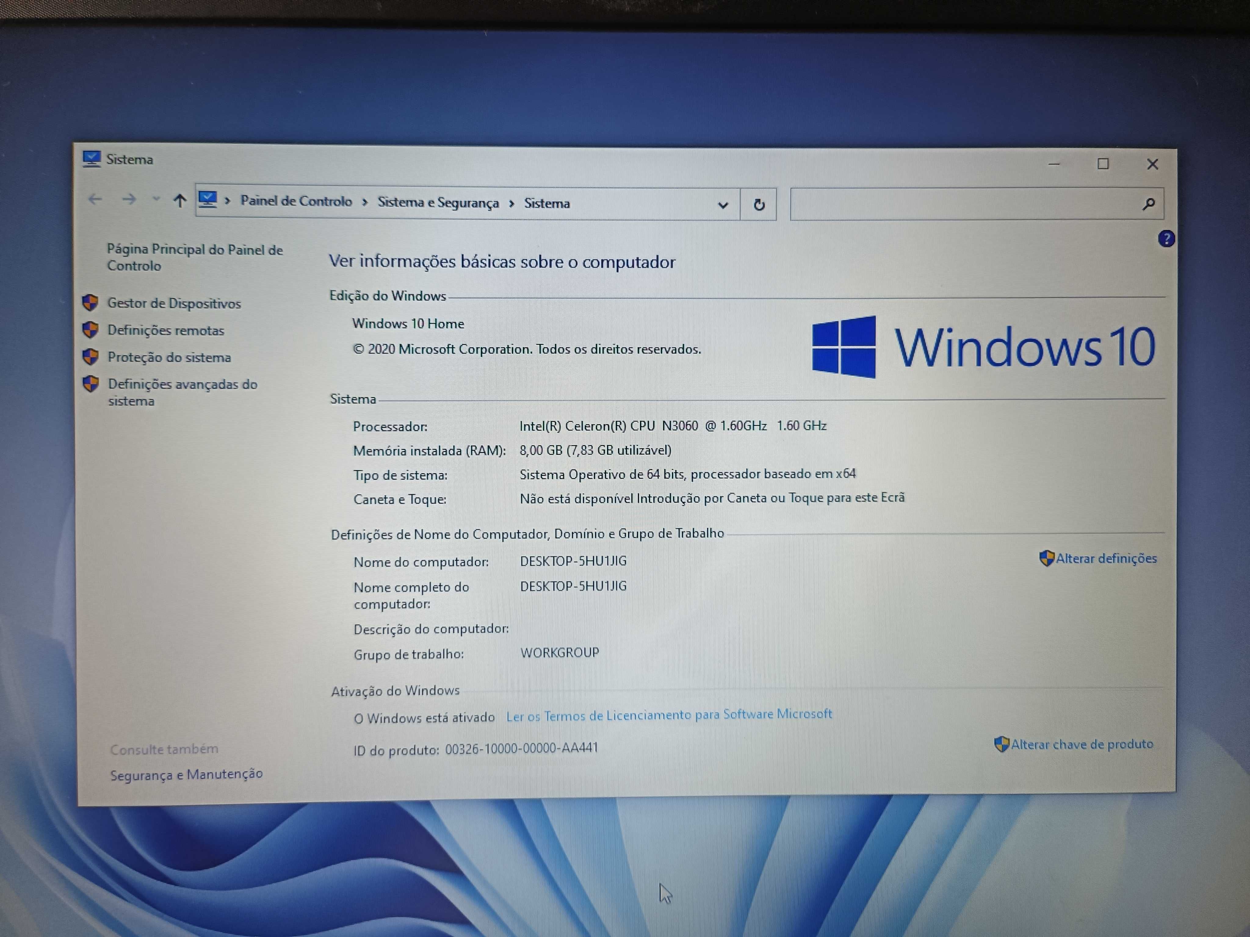portatil  HP - 17-bs000np
