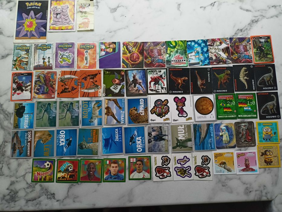 Naklejki Naruto chipicao, Dragon Ball, mr snaki, pokemon i inne