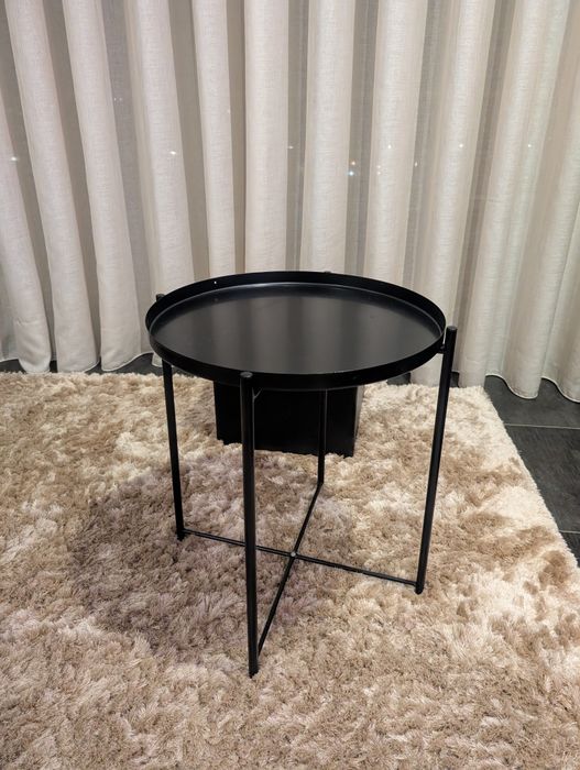 Mesa redonda tipo tabuleiro IKEA