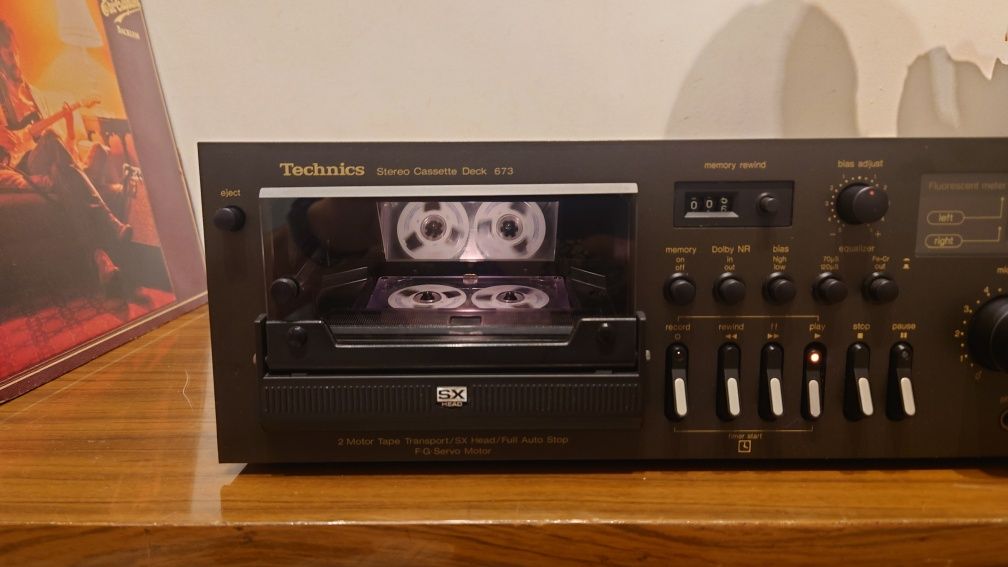 Technics RS673 magnetofon, vintage lata 70te