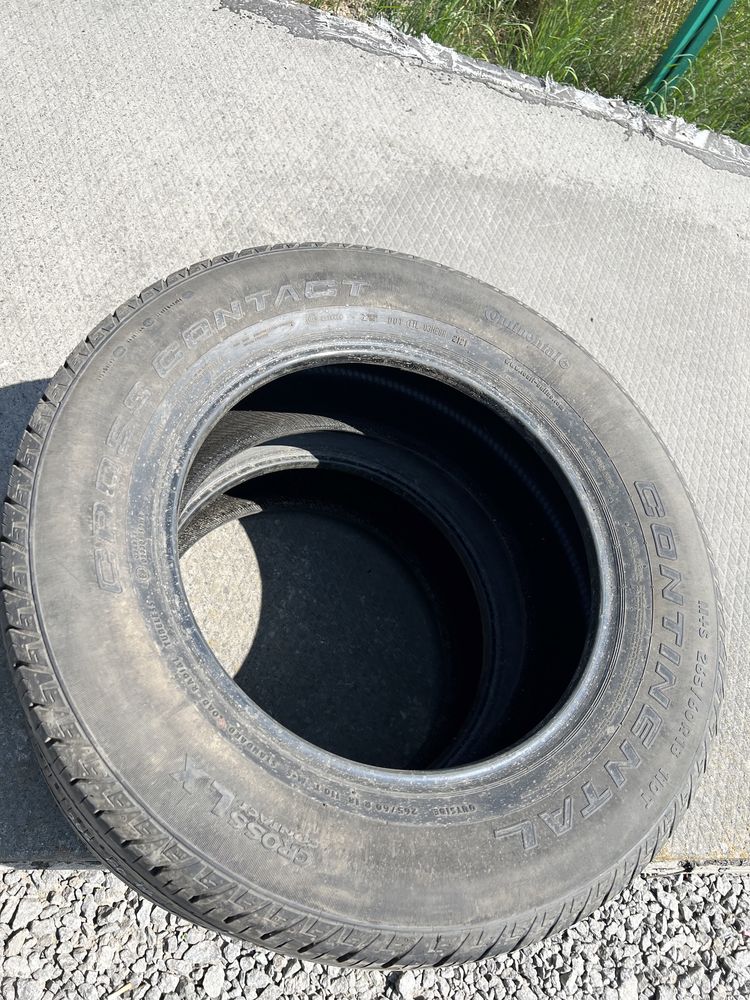 Пара шин бу 265/60 R18 Continental літо