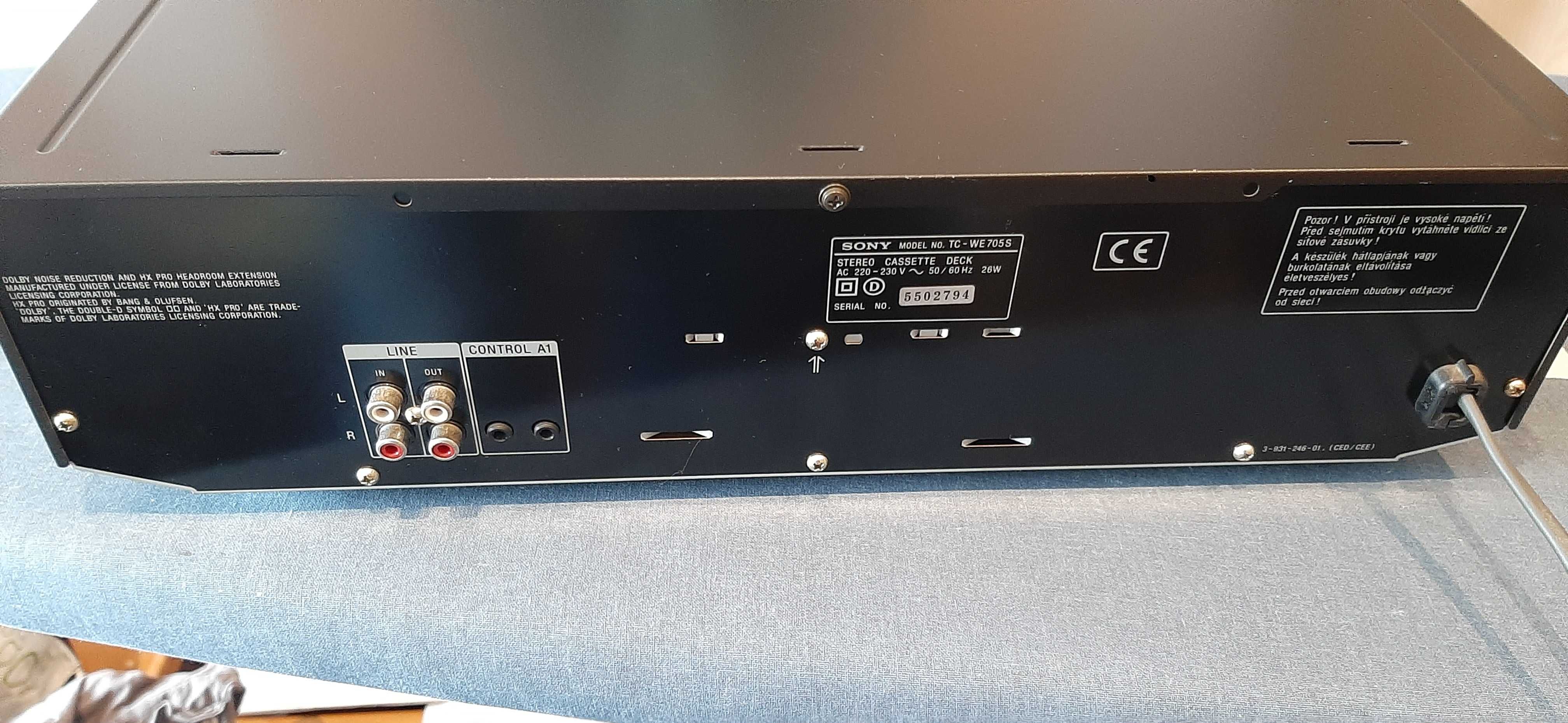 Sony tc-we 705s deck cassettes