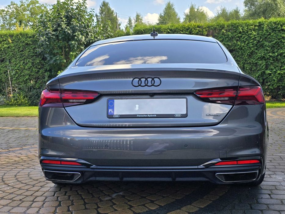 Audi A5 45 TFSI quattro, S line, 2020, 72473 km, bezwypadkowy