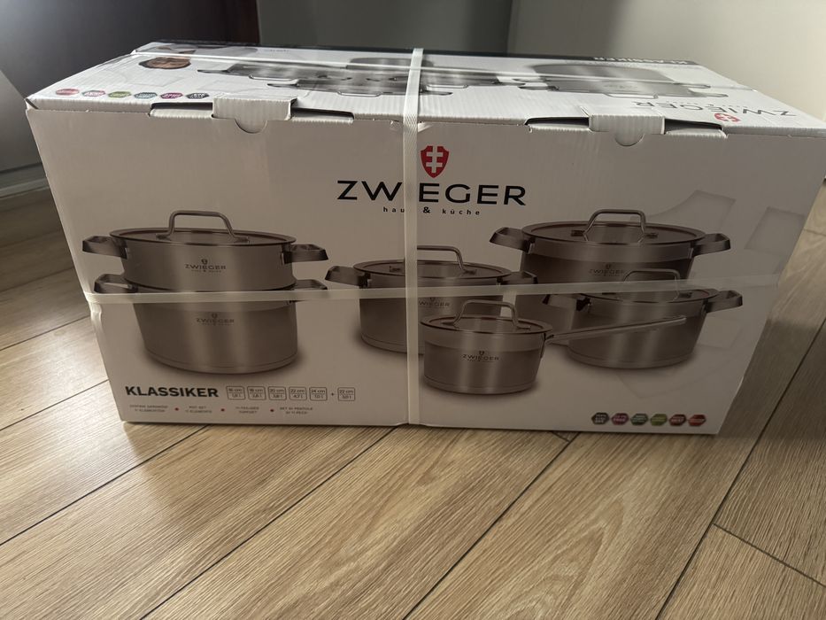 NOWY komlet garnków ZWIEGER Garnki KLASSIKER 11 el