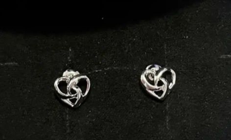 Unikalne kolczyki w kształcie serca Walentynki Biżuteria, studniówka