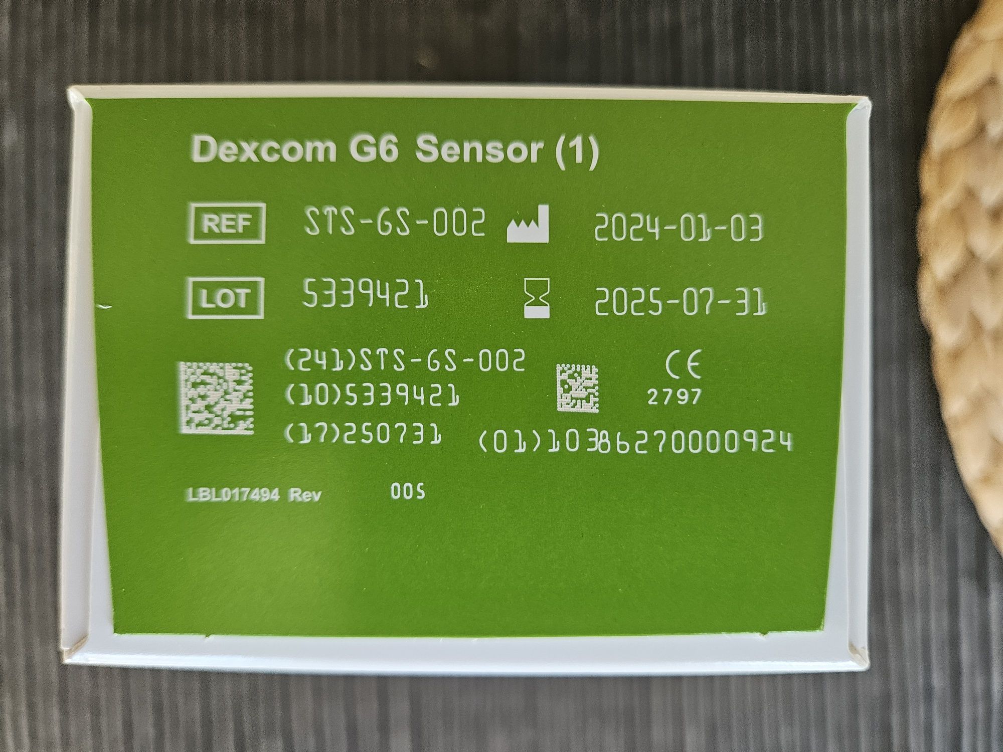 Sensor Dexcom G6