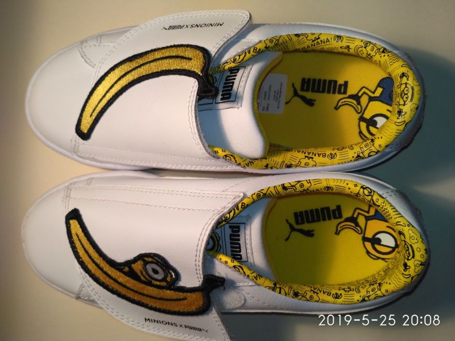 Снікерси кеди дитячі кросівки  Puma minions basket wrapst, 34 р.
