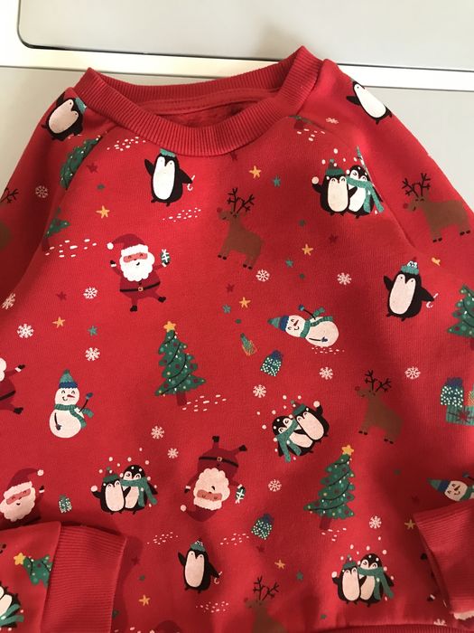 Класний якісний світшот 2-3 р новорічний різдвяний