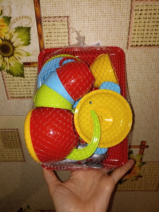 Нова дитяча посудка набір кухня посуд плита