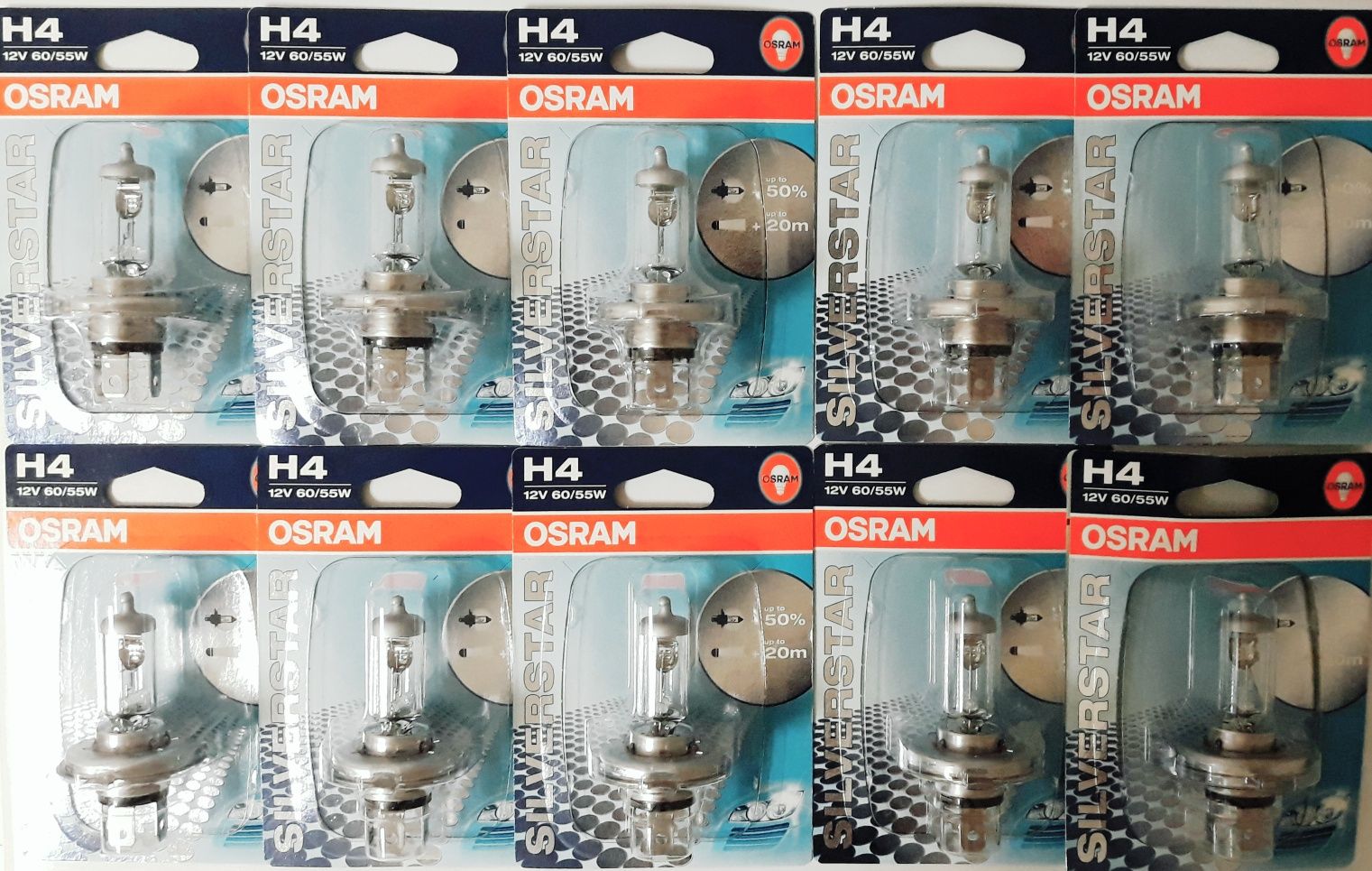 Lâmpadas Auto H7, H4, H3 e H1 - Philips/Osram