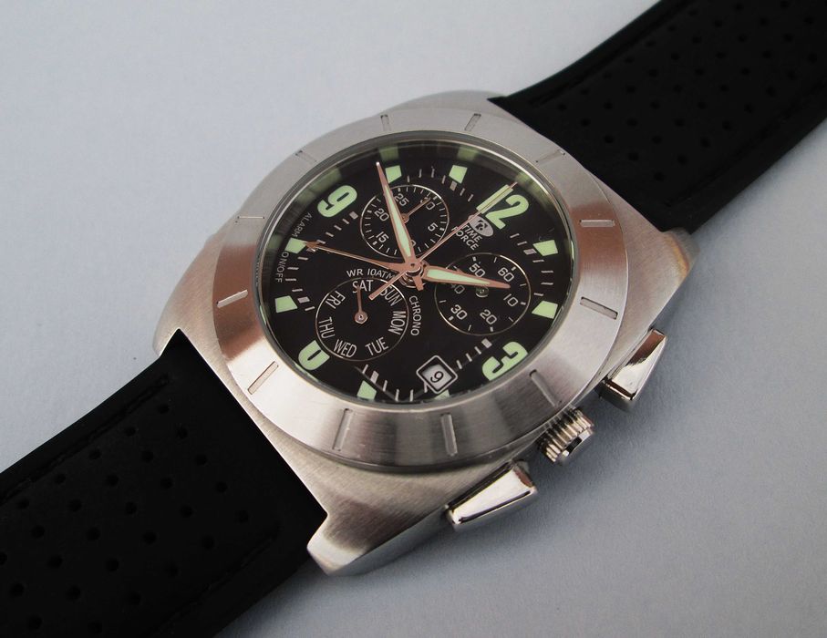 1990's Relógio Cronometro TIME FORCE com Alarme Mov. ISA 8154 - SWISS