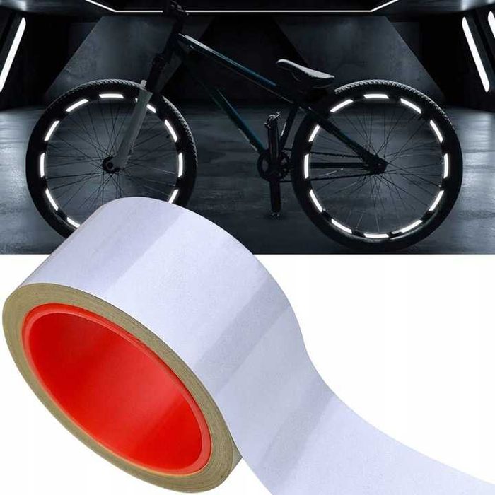 Taśma Odblaskowa Odblaski na HULAJNOGĘ ROWER na noc 5cmx 3m 300cm