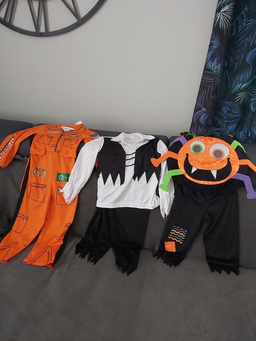 Stroje karnawałowe dla chłopca /pilot, pirat, pajączek/