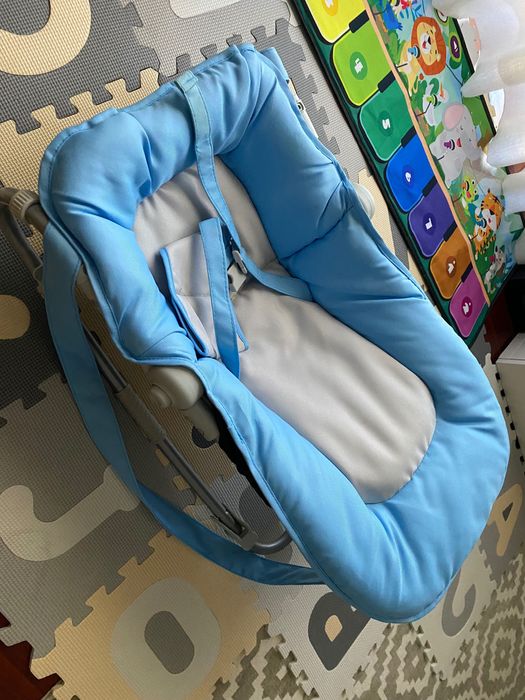 Espreguiçadeira de bebé azul - Quase sem uso
