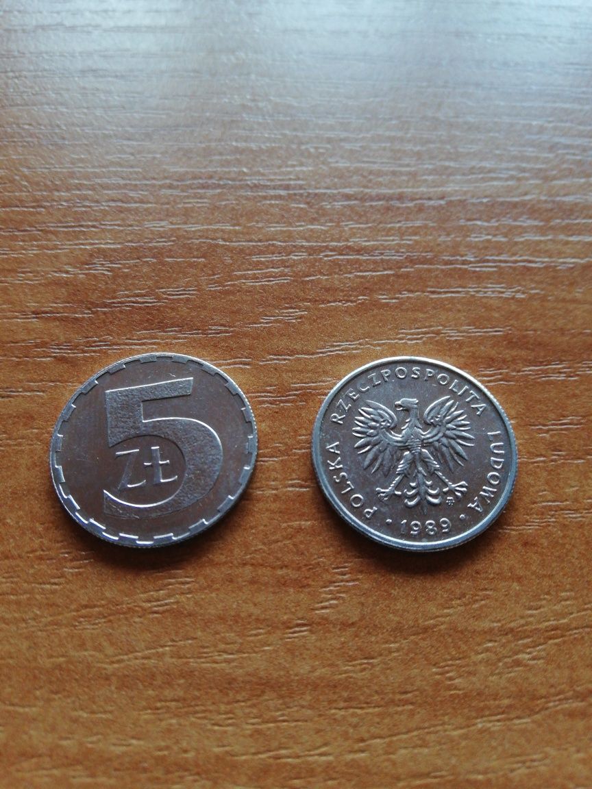 Moneta 5 złotych 1989/90(30 sztuk)