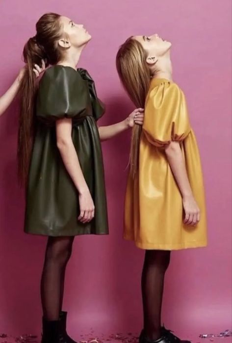 Сукня для дівчинки святкова з еко шкіри в стилі Zara