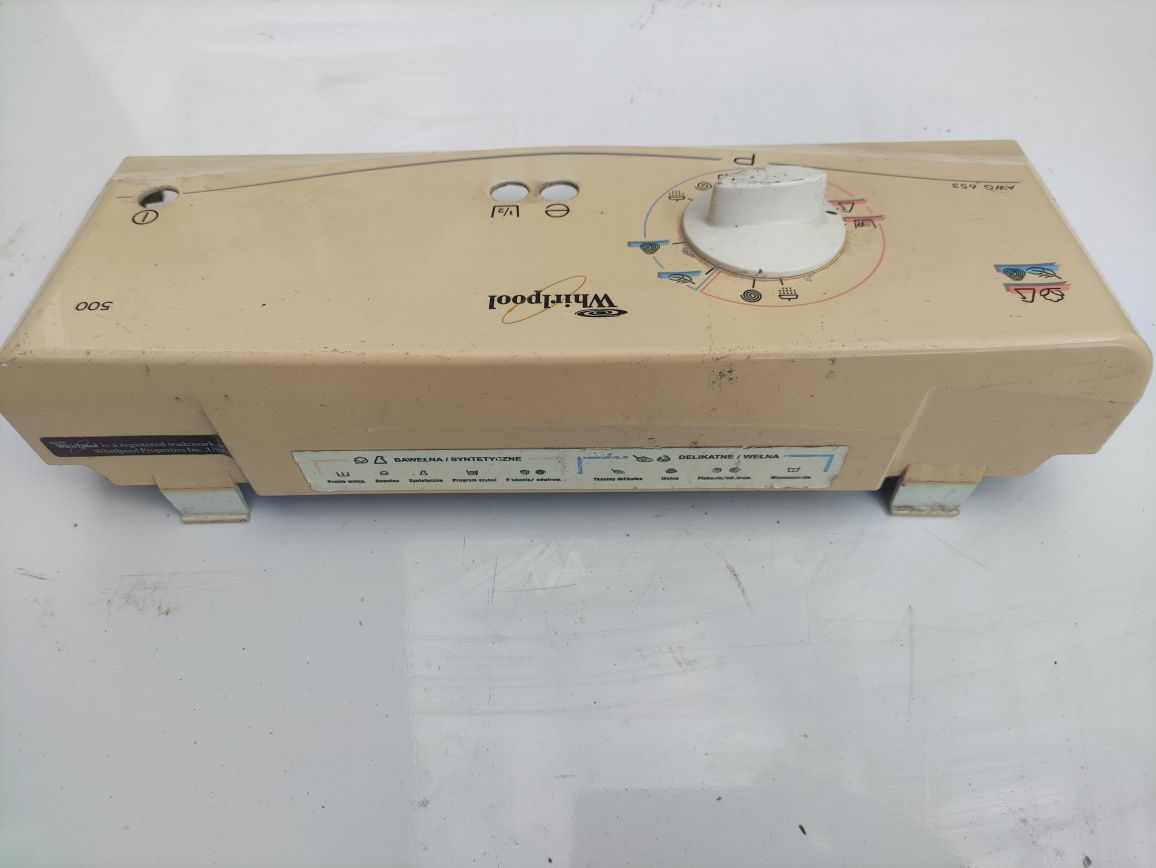 Panel przedni + przyciski do pralki Whirlpool AWG 653