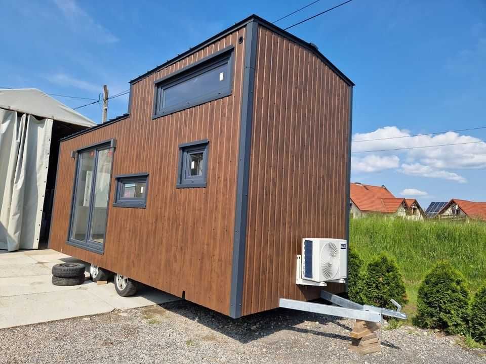 Tiny House 255x720 domek całoroczny Mobilna NOWOCZESNA przyczepa