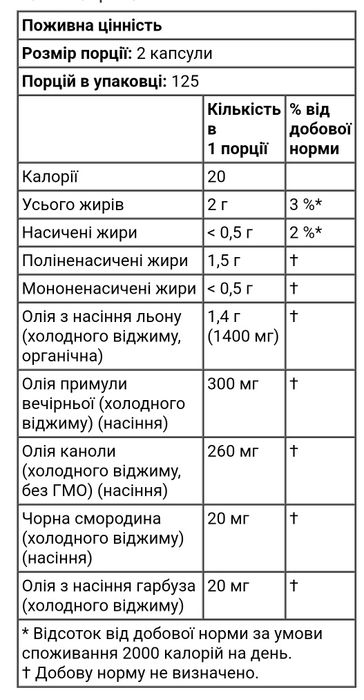 Now Foods омега-3-6-9 omega 3 6 9 олія льону примули гарбуза 100 250