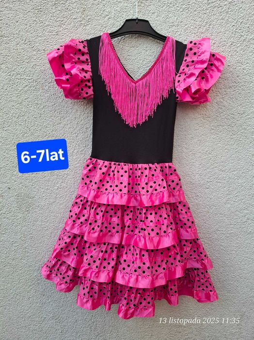 sukienka Hiszpanka 6 - 7 Lat
