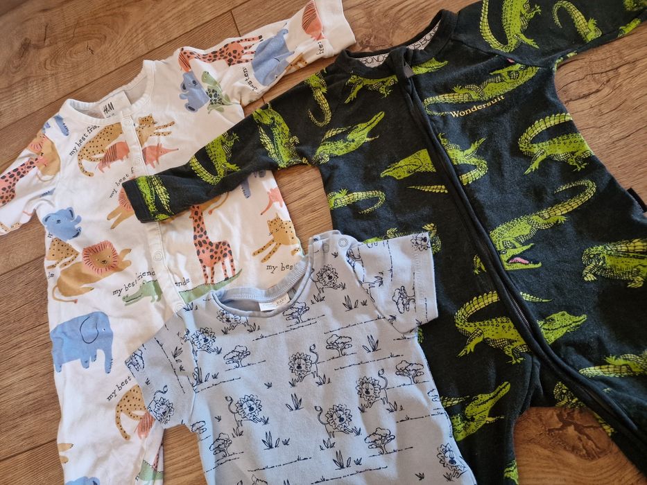 Komplet 3 śpiochy body H&M Next Bonds 68