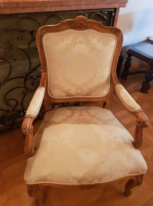 Fotel styl królowej Anny, 4 sztuki