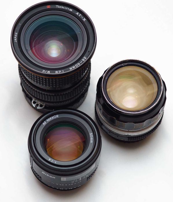 Nikon AF NIKKOR 50mm F1.4, NIKKOR-O 35mm F2 (AI)