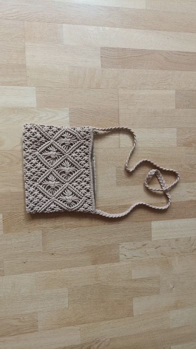 Torebka makrama, torebka sznurek, torebka pleciona