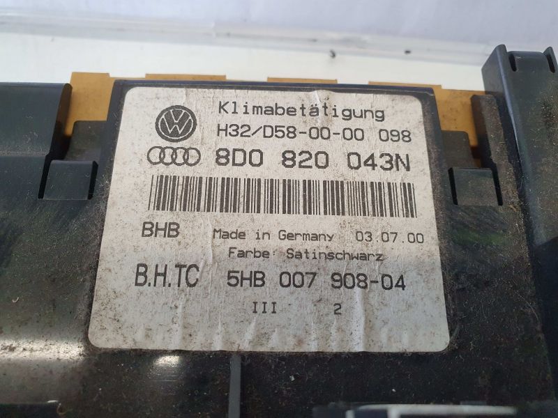 Comando chauffage / sofagem AUDI A4 Avant (8E5, B6)