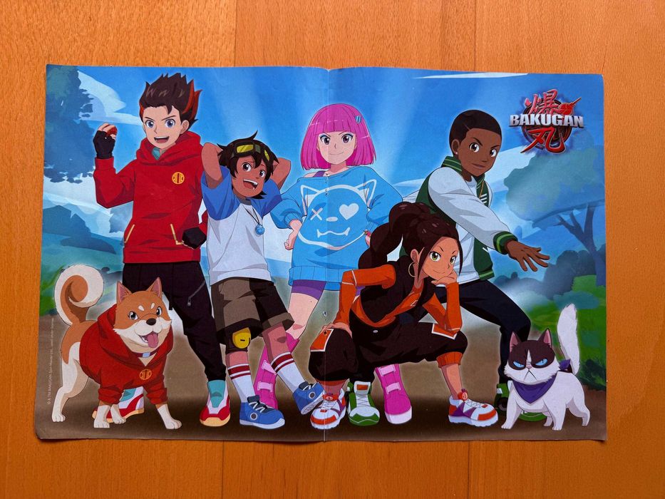 Plakat dwustronny z serii Bakugan