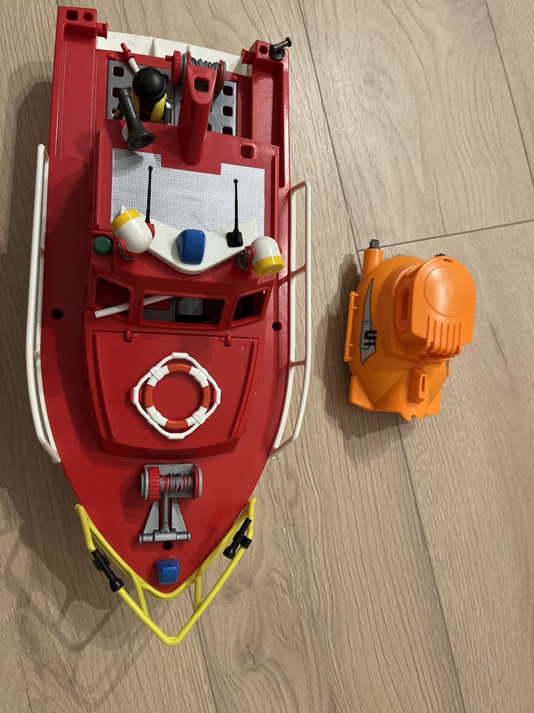 Play mobil łódź strażacka+ podwodna