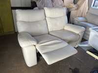 Sofa relax pele branco